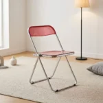 Plastic Transparent Foldable Chair - Image 8