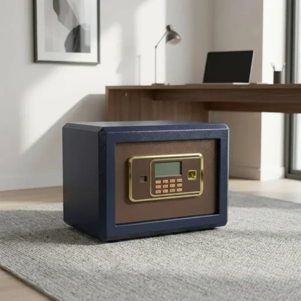 Protect your valuables with this 34KG Fireproof Safe Box, designed to provide secure storage, fire-resistant protection, and dependable durability. It is ideal for homes, offices, retail shops, hotels, schools, clinics, banks, and commercial workplaces. Its compact yet spacious design offers reliable protection for important documents, cash, passports, certificates, jewelry, digital storage devices, and other valuable belongings. Built from premium-quality reinforced steel with a fire-resistant construction, this 34KG fireproof safe box is designed for everyday security needs. As a result, it delivers dependable performance and excellent long-term value for residential and commercial users. Spacious Secure Storage The interior provides practical storage space for important files, legal documents, cash, keys, passports, title deeds, and small valuables. Consequently, users can keep essential belongings neatly organized while protecting them from unauthorized access. Additionally, the compact size fits conveniently in offices, homes, and business premises without occupying excessive space. Its functional design maximizes security and organization. Reliable Security Protection The safe box features a dependable locking mechanism that helps safeguard valuable items from unauthorized access. The reinforced steel body enhances overall security, while the fire-resistant construction offers added protection for important belongings during unexpected emergencies. Therefore, users gain peace of mind knowing essential items are stored securely. Strong and Durable Construction Built with reinforced steel panels and a durable fire-resistant body, this fireproof safe box provides dependable strength for everyday use. The scratch-resistant exterior maintains its professional appearance, while the smooth finish is easy to clean. Moreover, the solid construction ensures reliable long-term performance. Modern Compact Design The sleek design blends easily with office furniture, cabinets, desks, and home interiors. As a result, it provides discreet security while complementing modern residential and commercial spaces. Key Features Premium 34KG fireproof safe box Reinforced steel construction Fire-resistant protection Secure locking mechanism Spacious interior storage Scratch-resistant exterior Compact space-saving design Easy-to-clean finish Benefits Protects important documents and valuables Provides dependable fire-resistant security Organizes essential belongings neatly Fits easily in homes and offices Complements modern interiors Easy to clean and maintain Offers dependable long-term durability Ideal for homes, offices, retail shops, hotels, schools, clinics, banks, and commercial workplaces.