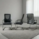 Black Visitor Chair with Armrest Welcome guests in comfort with this Black Visitor Chair with Armrest, designed to provide ergonomic seating, modern style, and dependable durability. It is ideal for executive offices, reception areas, meeting rooms, boardrooms, clinics, schools, banks, and corporate workplaces. Its sleek black finish and supportive armrests create a professional appearance while ensuring visitors remain comfortable during meetings, interviews, and waiting periods. Built from premium-quality materials with a reinforced steel frame, this black visitor chair with armrest is designed for everyday commercial use. As a result, it delivers reliable performance and excellent long-term value for offices and professional environments. Comfortable Visitor Seating The ergonomically designed backrest supports the back and shoulders, helping visitors maintain proper posture throughout meetings or appointments. Consequently, users enjoy lasting comfort during extended sitting. Additionally, the padded seat and supportive armrests reduce pressure on the body, creating a more relaxed seating experience. Its ergonomic design enhances visitor comfort and improves the overall office environment. Strong and Durable Construction Built with a reinforced heavy-duty frame, this visitor office chair provides dependable stability during regular daily use. The durable upholstery resists everyday wear while maintaining its neat and professional appearance. Furthermore, the sturdy construction ensures reliable performance in busy commercial settings. Easy Maintenance The smooth upholstery surface is easy to wipe clean, making routine maintenance quick and convenient. Therefore, the chair remains hygienic and attractive even in high-traffic reception and meeting areas. The quality materials help preserve its elegant appearance over time. Modern Professional Style The contemporary black finish complements executive desks, reception counters, conference tables, office workstations, and modern office furniture. As a result, it creates a coordinated and welcoming workspace suitable for commercial and professional environments. Key Features Premium black visitor chair with armrest Ergonomic back support Comfortable padded seat Supportive fixed armrests Reinforced heavy-duty frame Durable upholstery Easy-to-clean surface Suitable for commercial use Benefits Provides comfortable visitor seating Promotes proper sitting posture Enhances reception and meeting areas Supports frequent daily use Complements modern office interiors Easy to clean and maintain Offers dependable long-term durability Ideal for executive offices, reception areas, meeting rooms, boardrooms, clinics, schools, banks, and corporate workplaces.