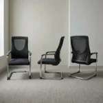 Black Visitor Chair with Armrest Welcome guests in comfort with this Black Visitor Chair with Armrest, designed to provide ergonomic seating, modern style, and dependable durability. It is ideal for executive offices, reception areas, meeting rooms, boardrooms, clinics, schools, banks, and corporate workplaces. Its sleek black finish and supportive armrests create a professional appearance while ensuring visitors remain comfortable during meetings, interviews, and waiting periods. Built from premium-quality materials with a reinforced steel frame, this black visitor chair with armrest is designed for everyday commercial use. As a result, it delivers reliable performance and excellent long-term value for offices and professional environments. Comfortable Visitor Seating The ergonomically designed backrest supports the back and shoulders, helping visitors maintain proper posture throughout meetings or appointments. Consequently, users enjoy lasting comfort during extended sitting. Additionally, the padded seat and supportive armrests reduce pressure on the body, creating a more relaxed seating experience. Its ergonomic design enhances visitor comfort and improves the overall office environment. Strong and Durable Construction Built with a reinforced heavy-duty frame, this visitor office chair provides dependable stability during regular daily use. The durable upholstery resists everyday wear while maintaining its neat and professional appearance. Furthermore, the sturdy construction ensures reliable performance in busy commercial settings. Easy Maintenance The smooth upholstery surface is easy to wipe clean, making routine maintenance quick and convenient. Therefore, the chair remains hygienic and attractive even in high-traffic reception and meeting areas. The quality materials help preserve its elegant appearance over time. Modern Professional Style The contemporary black finish complements executive desks, reception counters, conference tables, office workstations, and modern office furniture. As a result, it creates a coordinated and welcoming workspace suitable for commercial and professional environments. Key Features Premium black visitor chair with armrest Ergonomic back support Comfortable padded seat Supportive fixed armrests Reinforced heavy-duty frame Durable upholstery Easy-to-clean surface Suitable for commercial use Benefits Provides comfortable visitor seating Promotes proper sitting posture Enhances reception and meeting areas Supports frequent daily use Complements modern office interiors Easy to clean and maintain Offers dependable long-term durability Ideal for executive offices, reception areas, meeting rooms, boardrooms, clinics, schools, banks, and corporate workplaces.
